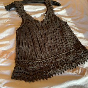 Autumn Cashmere Crochet top